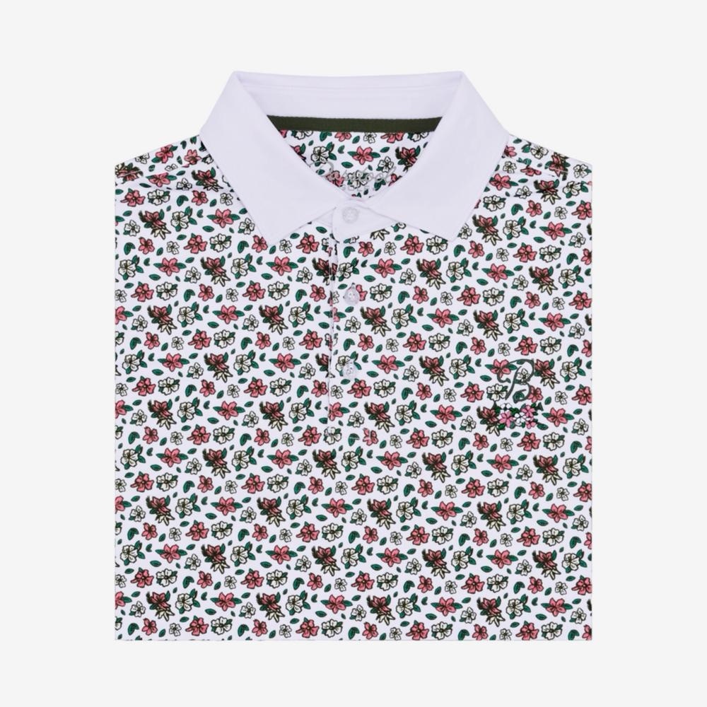 BARSTOOL SPORTS Floral Men's Short Sleeve Golf Polo Shirt
